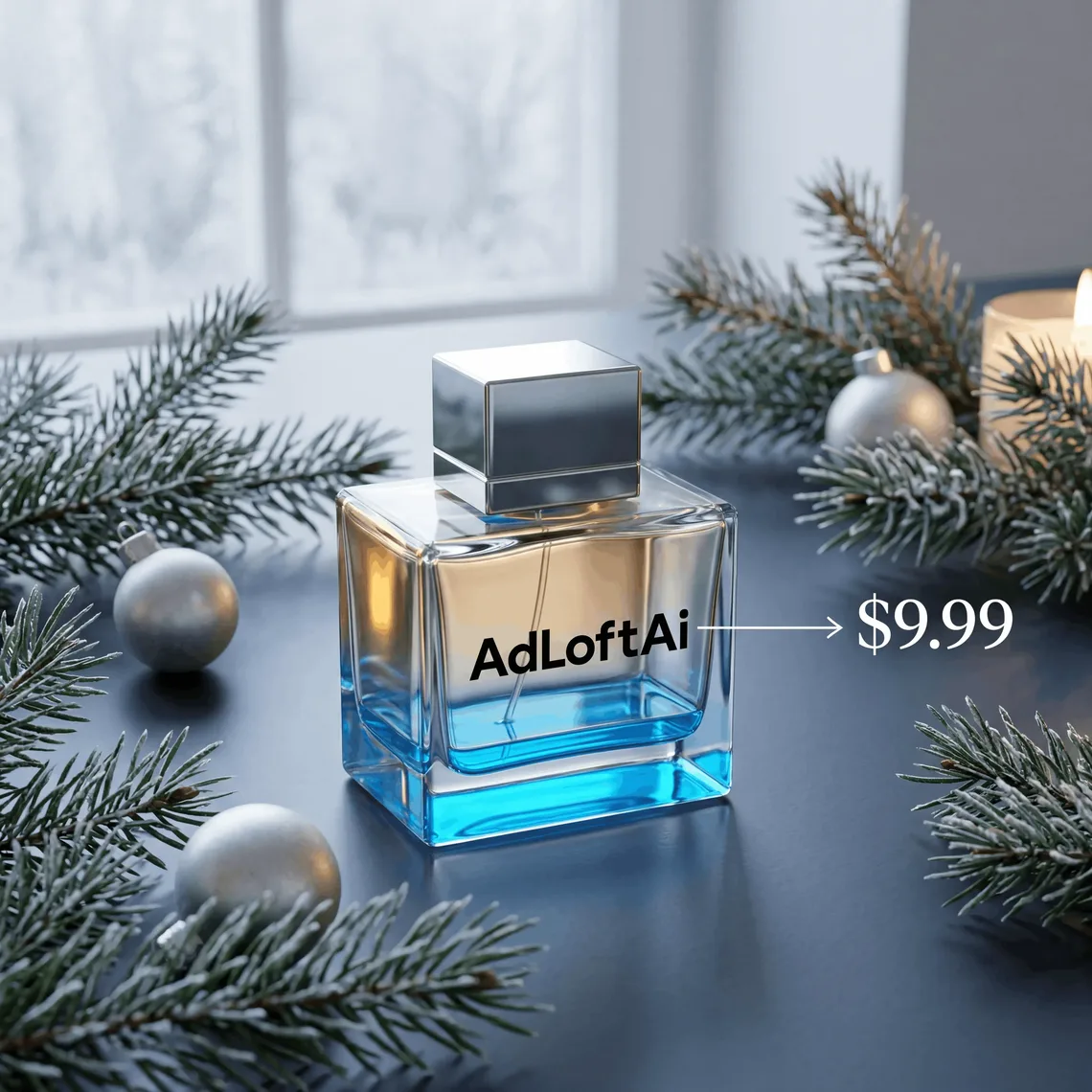 AdLoft Campaign ad with keyword and price overlay — example 2